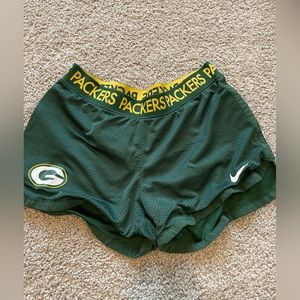 Green Bay Packers Nike mesh shorts with elastic band